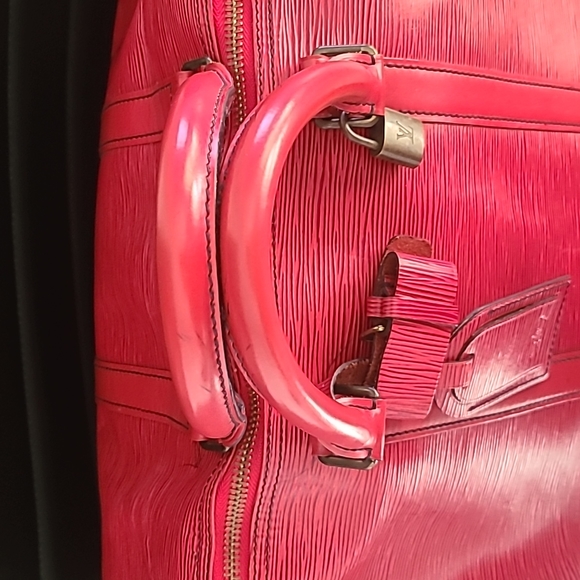 Louis Vuitton Red Epi 50 Keepall Duffle Bag Vintage - Picture 5 of 16